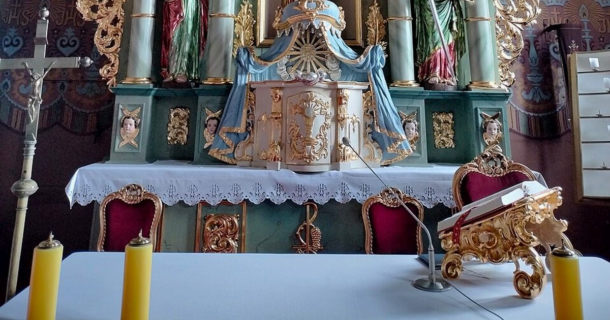 Dzieła sztuki sakralnej — Kościół Chrystusa Króla, Ogrodniki. Zdjęcie: Wikimedia Commons.