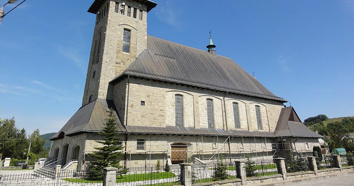 Kościół parafii Kościół Niepokalanego Serca NMP w Wieprz — zdjęcie