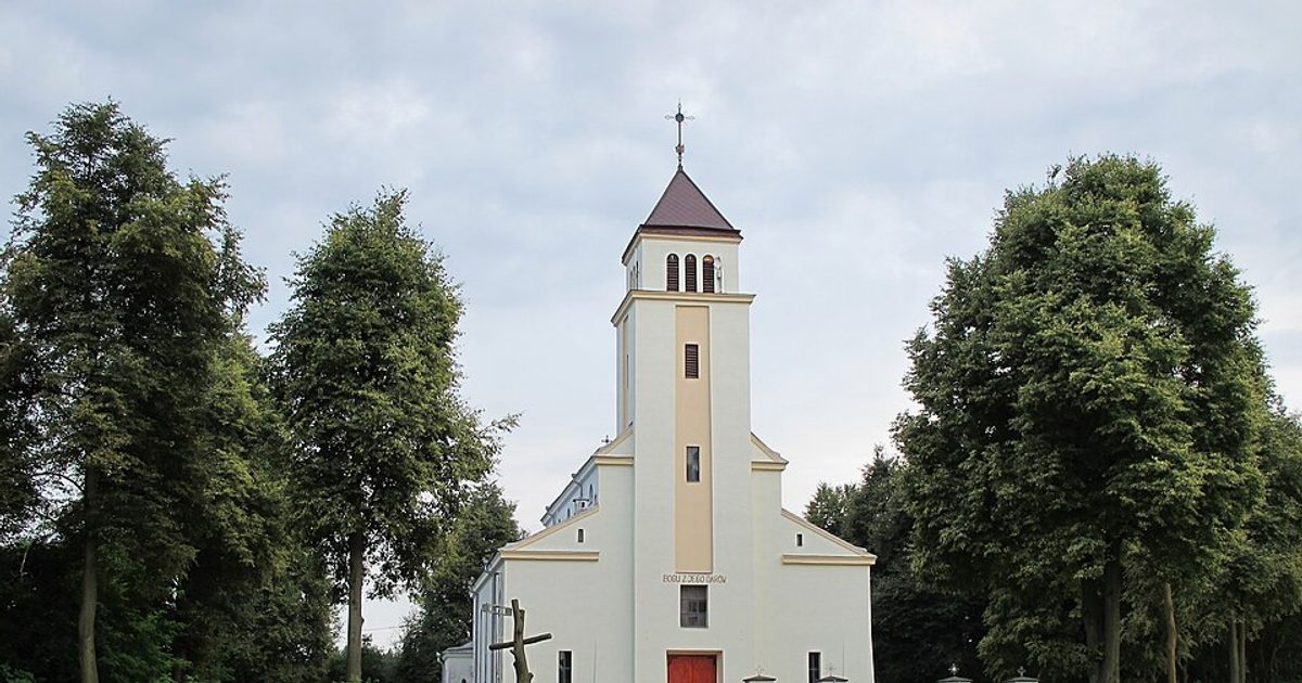 Dzieła sztuki sakralnej — Kościół św. Antoniego Padewskiego, Nowe Chlebiotki. Zdjęcie: Wikimedia Commons.