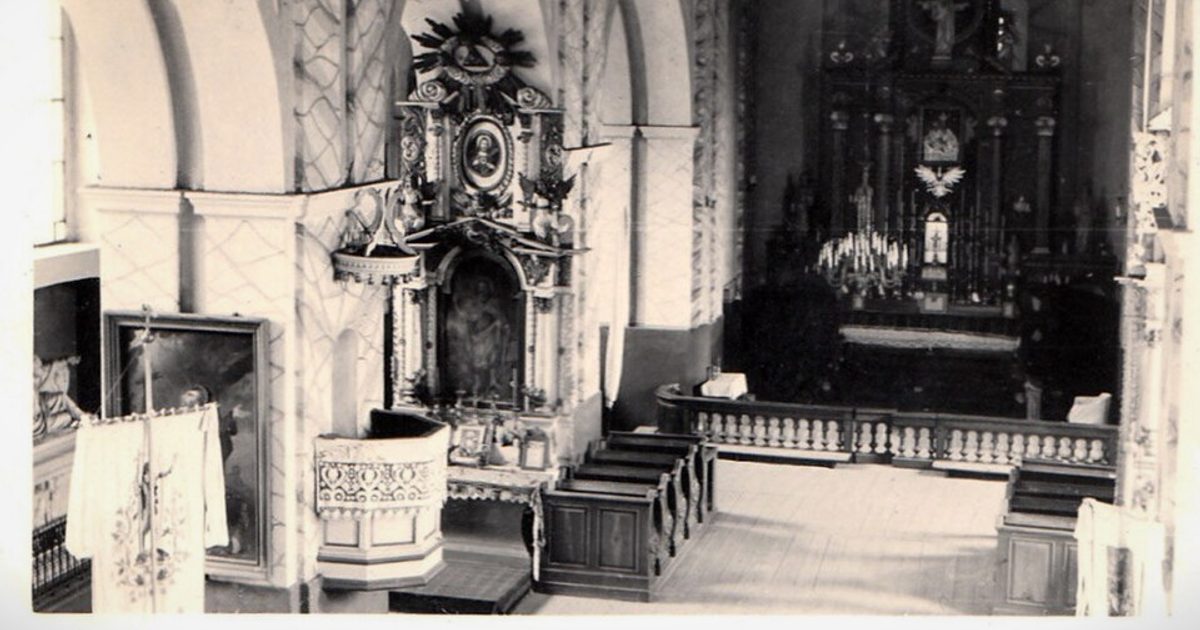 Dzieła sztuki sakralnej — Kościół św. Antoniego Padewskiego, Stawiski. Zdjęcie: Wikimedia Commons.