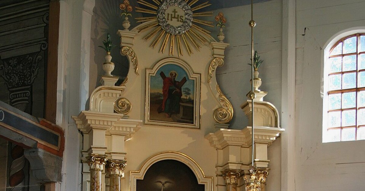Dzieła sztuki sakralnej — Kościół Wniebowzięcia NMP, Lutcza. Zdjęcie: Wikimedia Commons.