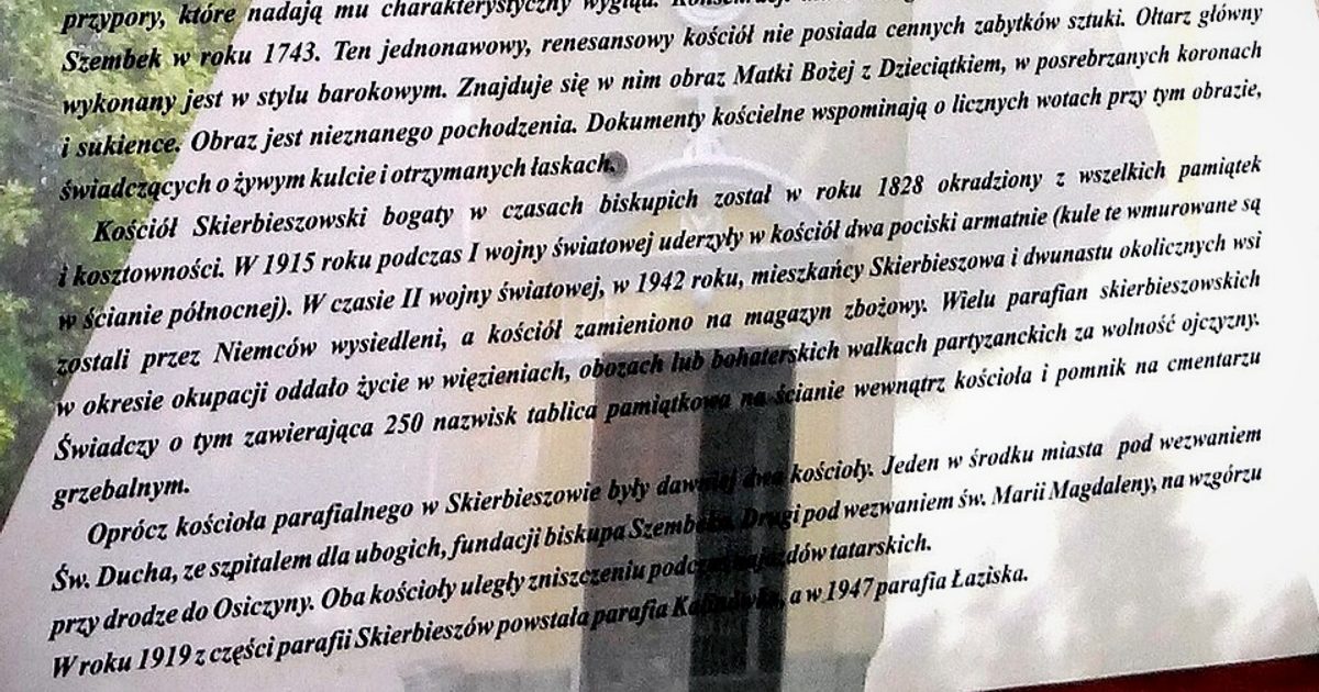 Kościół parafii Kościół Wniebowzięcia NMP w Skierbieszów — zdjęcie